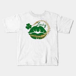 St. Patrick's Day Lucky Kiss Kids T-Shirt